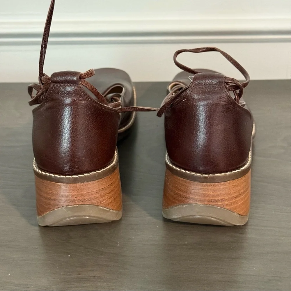 Nexus Women's Brown Leather Shoes Size 37/ US 6.5